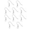 JewelrySupply French Hook Wires with Bead & Spring Silver Plated (10-Pcs)